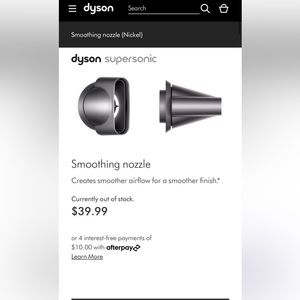 Dyson Smoothing Nozzle for Supersonic Dryer